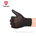 Luvas de mão -de -obra HESPAX 13G anti -pó anti estática